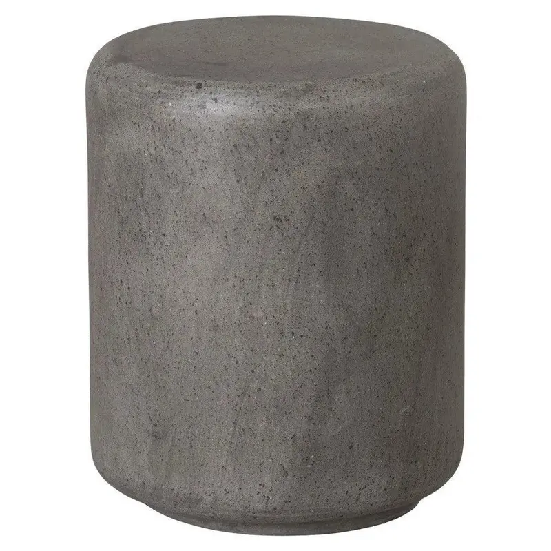 17-Inch Caemen Cylinder Terrazzo Garden Stool – Modern Outdoor Design 1