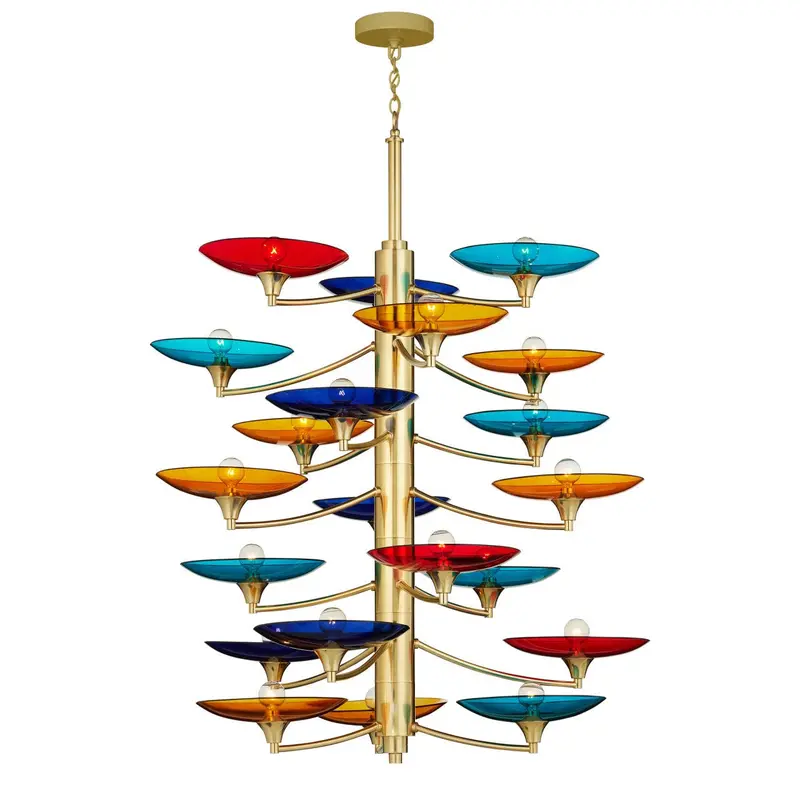 48-Inch Grand Golden Chandelier – Veneto Statement Fixture 1