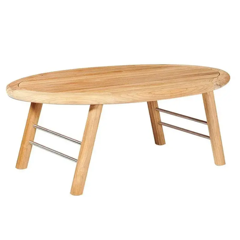 Aalto Oval Teak Outdoor Coffee Table 1