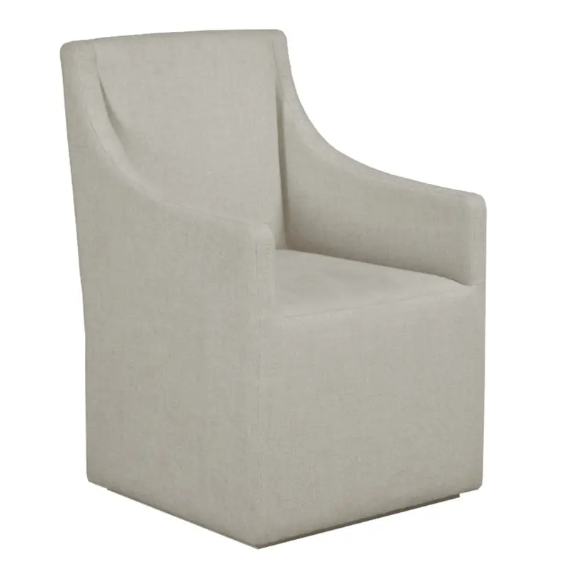 Abaco Upholstered White Dining Chair – Performance Fabric Seat 1
