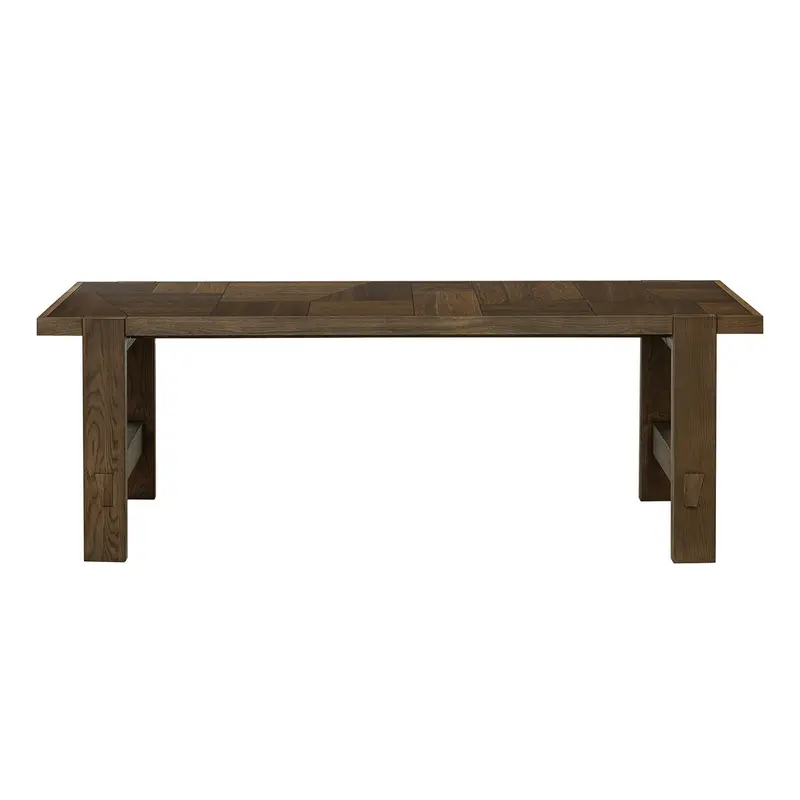 Abstract-Inspired Rectangular Wooden Dining Table With Unique Design 1