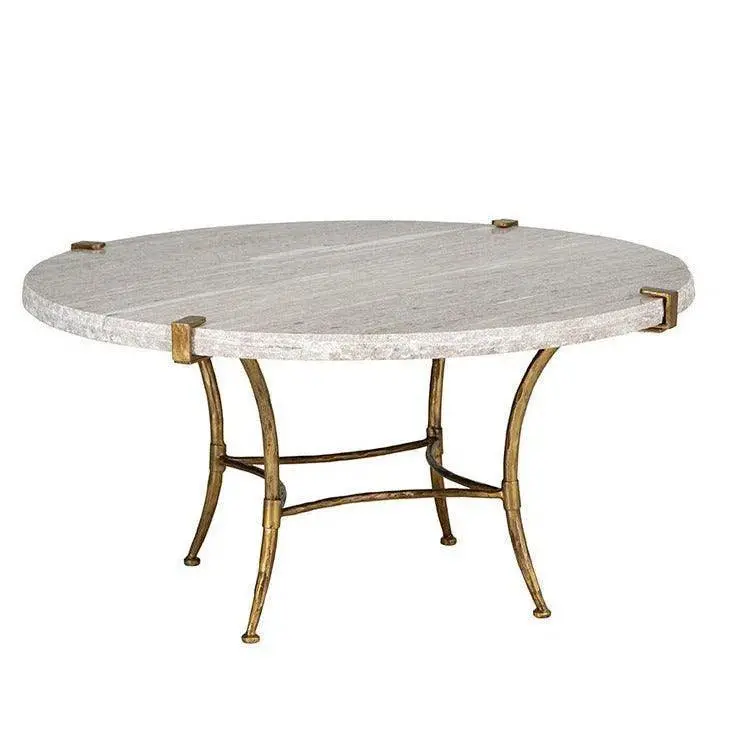 Adelaide Round Living Room Coffee Table In Solid Wood 1