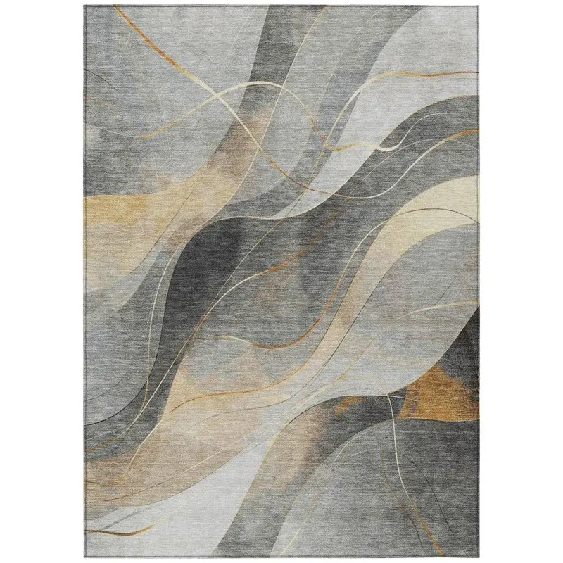 Aelien Gray Contemporary Outdoor Rug – Sophisticated Hue, All-Weather Performance 2
