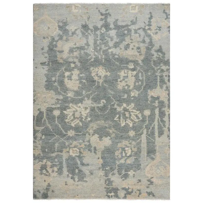 Agua Abstract Dark Gray Living Room Area Rug 1