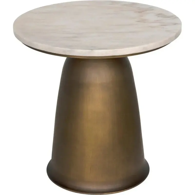 Aiden Aged Brass Side Table 1