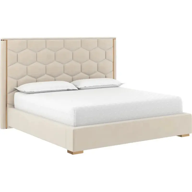 Alisha Upholstered King-Size Bed Frame 1
