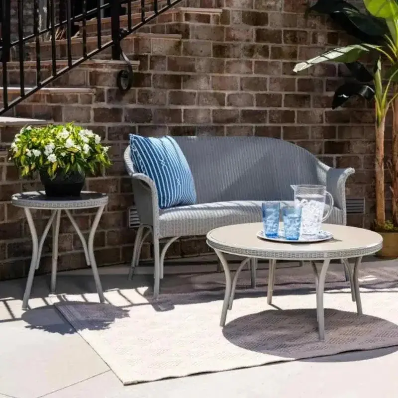 All Seasons Patio 3-Piece Settee Seating Ensemble 1