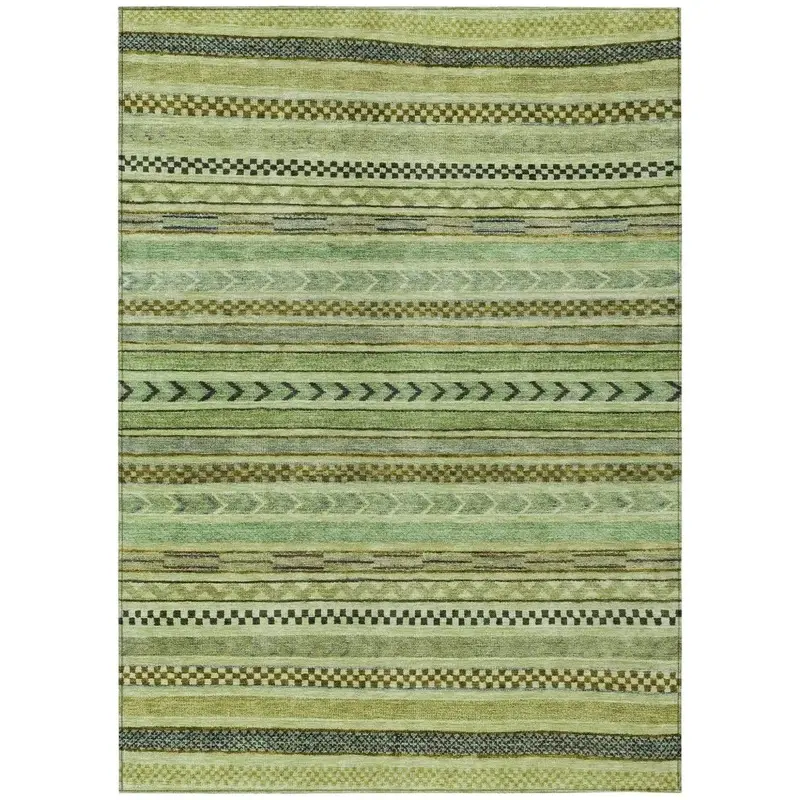 Aloe Green Luthyra Outdoor Rug – Stain-Resistant & Easy-Clean Fabric 2