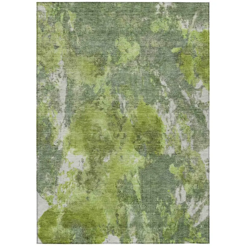 Aloe Washable Indoor-Outdoor Area Rug By Jaelion 1