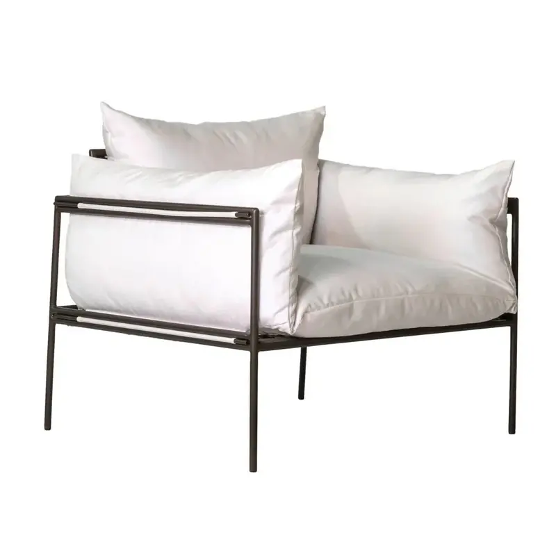 Aluminum Charcoal Satin Lounge Chair For Patio – Patinero 1