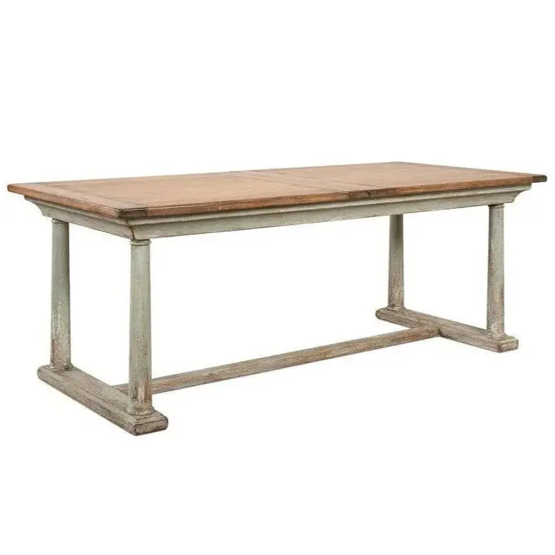Amelia Two-Tone Extendable Rectangle Dining Table – Versatile Design 1