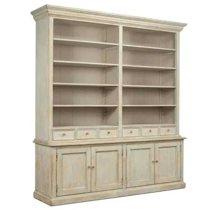 Angelique Storage Bookcase With Concealed Cabinets And Soft-Close Drawers 1