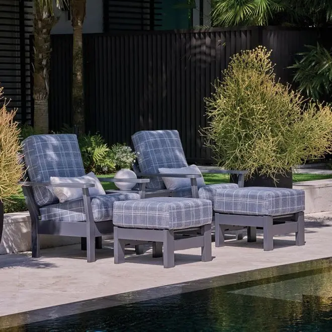 Antero Deep-Seat Cushioned Chairs With Ottoman – 4-Piece Outdoor Set 1