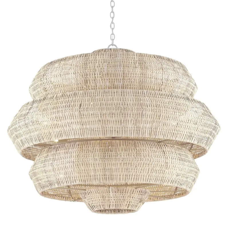 Antibes Grande White Woven Chandelier 1
