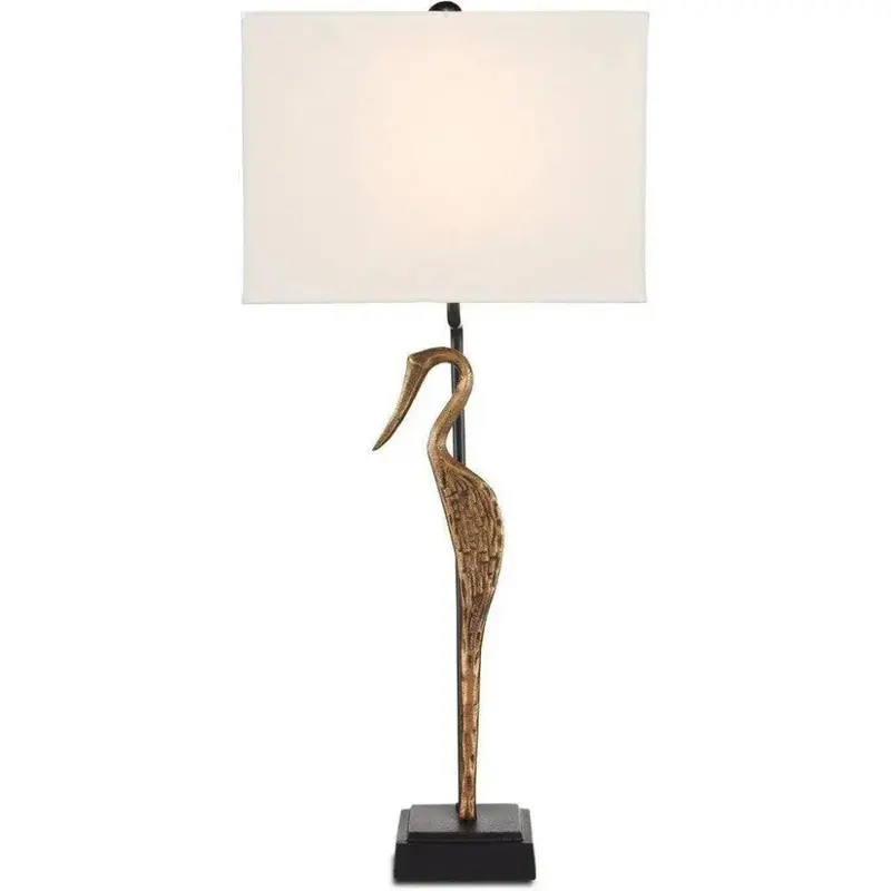 Antique Brass Antigone Table Lamp With Black Accents 1