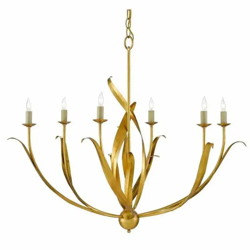 Antique Gold Leaf Menefee Traditional Chandelier 1