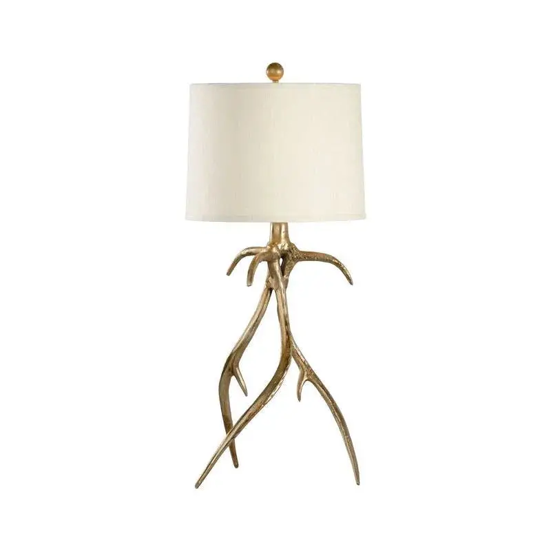 Antler Hall Brass Table Lamp With Vintage-Inspired Silhouette 1