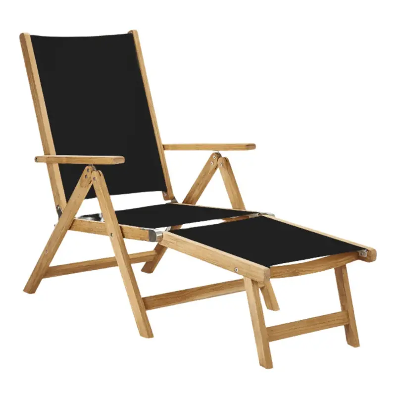 Aquitania Teak Folding Lounge Chair – Weather-Resistant Patio Seating 1
