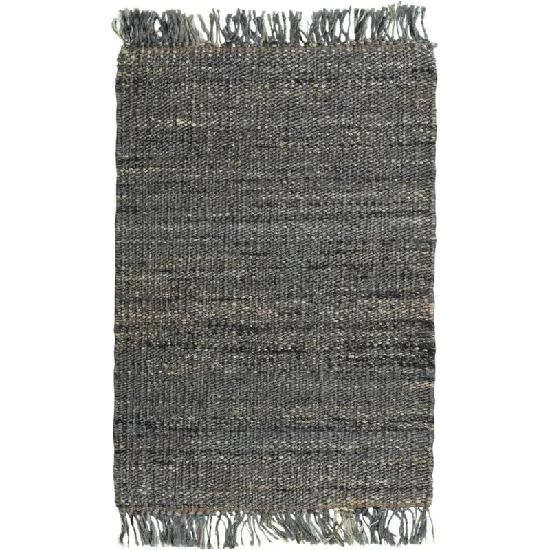Arar Gray Handwoven Jute Living Room Rug 1