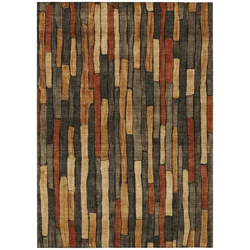 Arganza Brown All-Weather Area Rug – Stain-Resistant Indoor-Outdoor Carpet 2