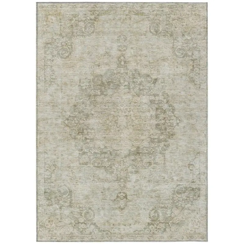 Arienne Green Weather-Resistant Indoor/Outdoor Rug 2