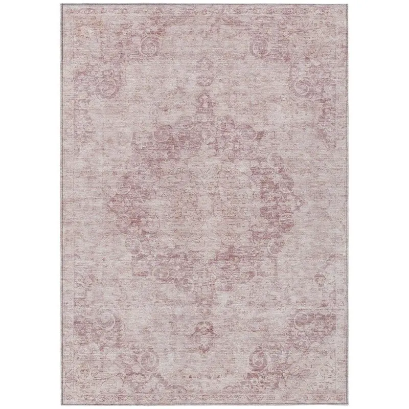 Arienne Pink Weather-Resistant Indoor/Outdoor Rug 2