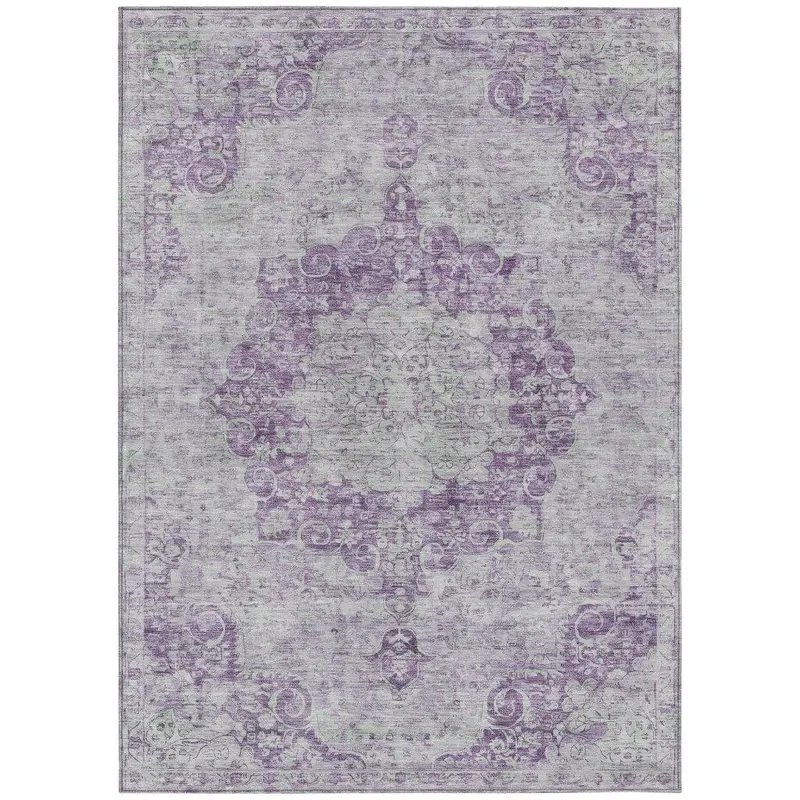 Arienne Purple Weather-Resistant Indoor/Outdoor Rug 2