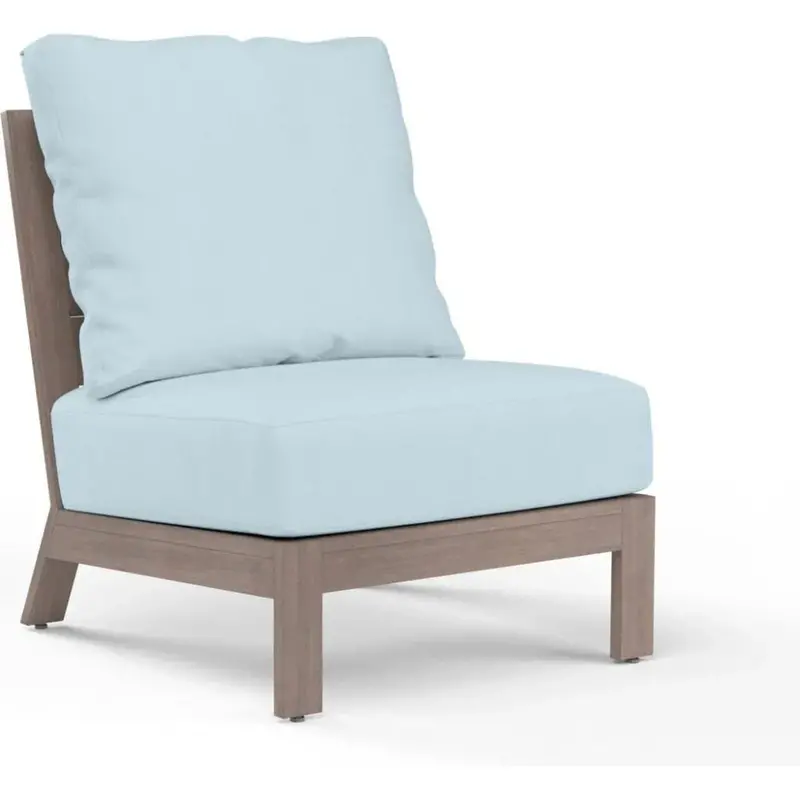 Armless Outdoor Club Chair – Laguna Sunbrella Seating 1