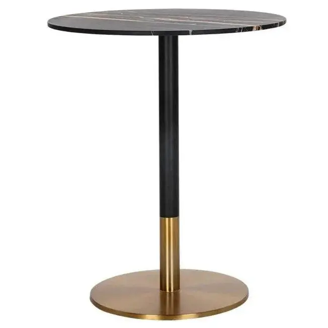 Art Deco Black Marble Bar Table – Massie Collection 1