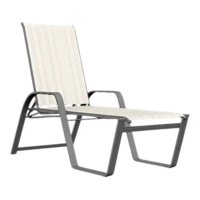 Aruba Ii Lay-Flat Stackable Chaise – Outdoor Sun Lounger 1