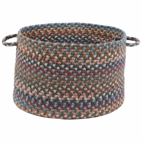 Astoria Wool-Enhanced Hand-Braided Storage Basket 1