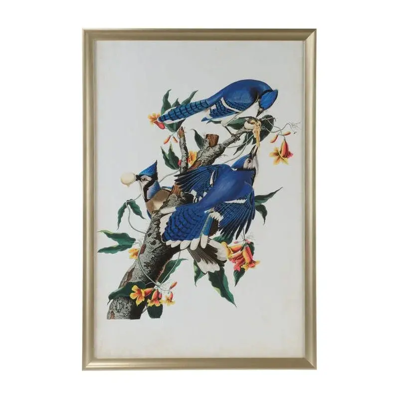 Audubon-Inspired Blue Jay I In Wood Frame 1