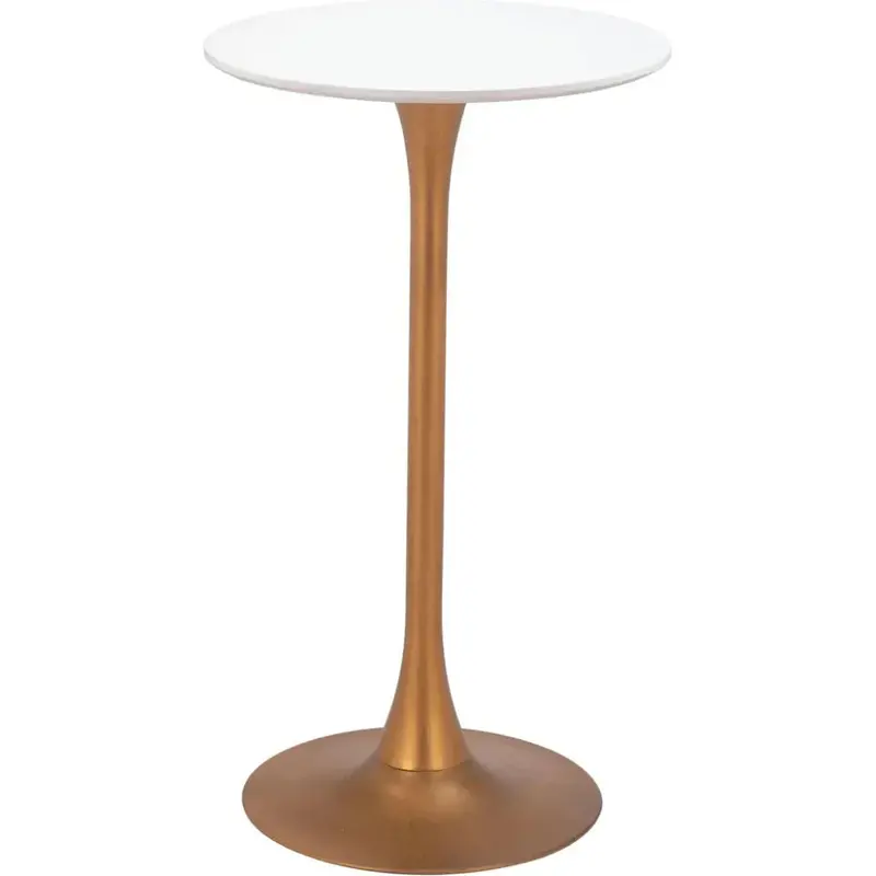 Auray Round Pedestal Bar Table – Modern Dining Surface 1