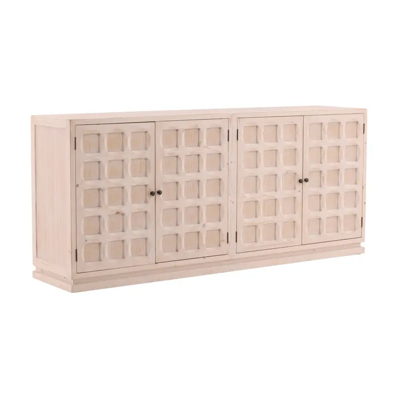 Austin Four-Door Wooden Sideboard With Contemporary Silhouette 1