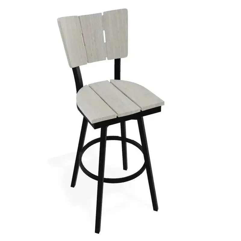 Avant Swivel Bar Height Outdoor Chair – Armless Design 1