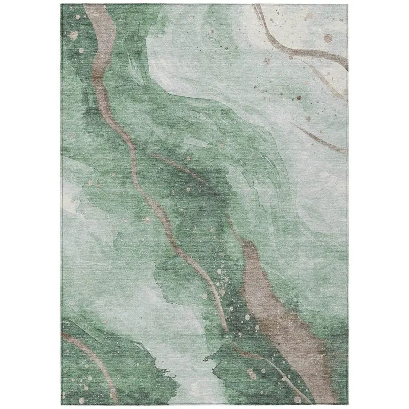 Avelora Green All-Terrain Indoor-Outdoor Rug 2