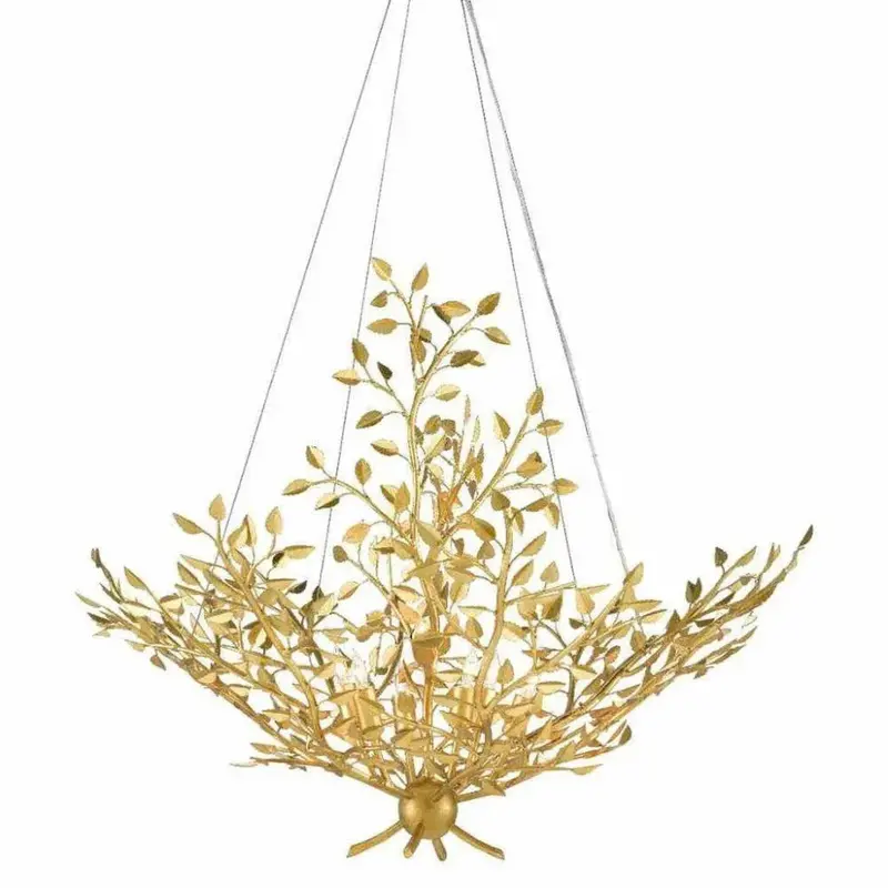 Aviva Stan Collection: Huckleberry Chandelier With Gold Leaf Finish 1
