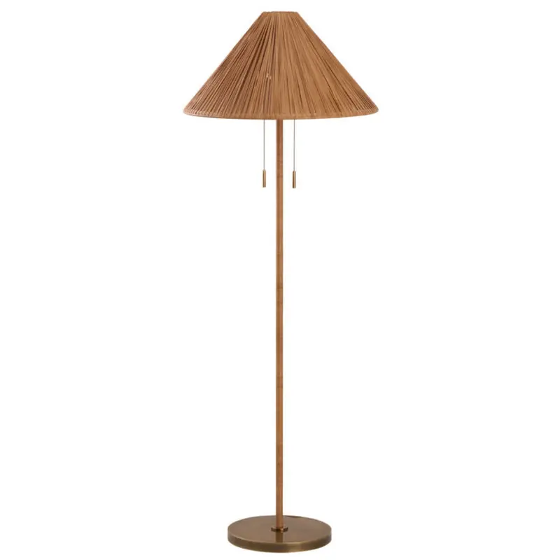Avondale Rattan Floor Lamp – Woven Organic Statement Light 1