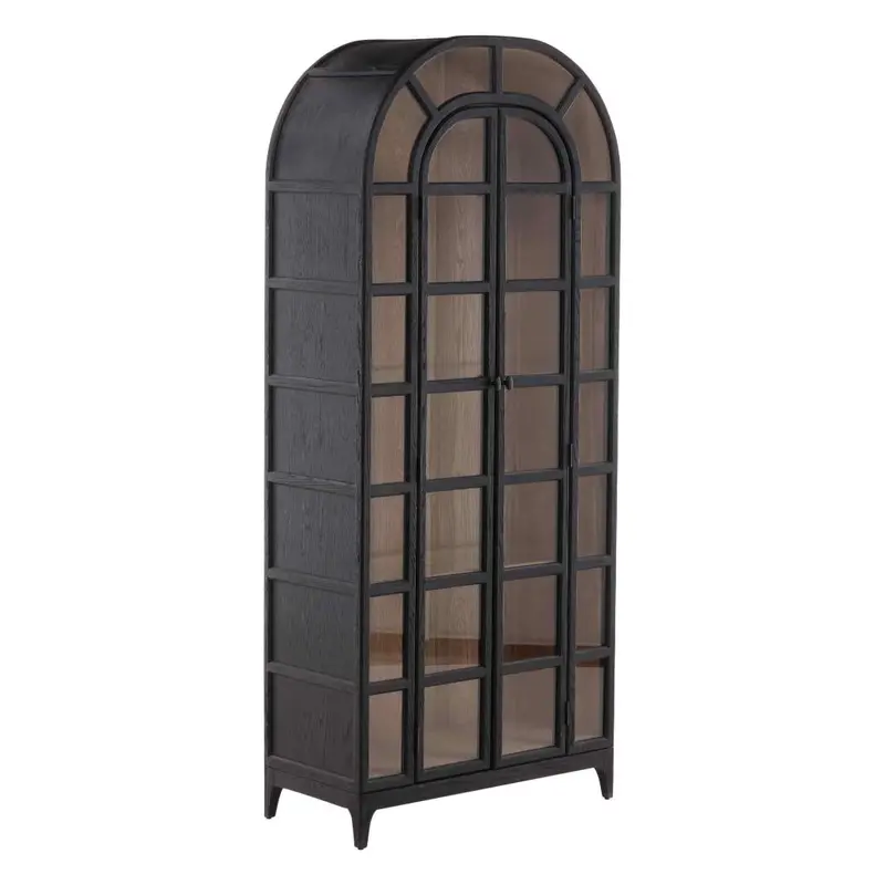 Avora Two-Door Wooden Bookcase With Functional Storage 1
