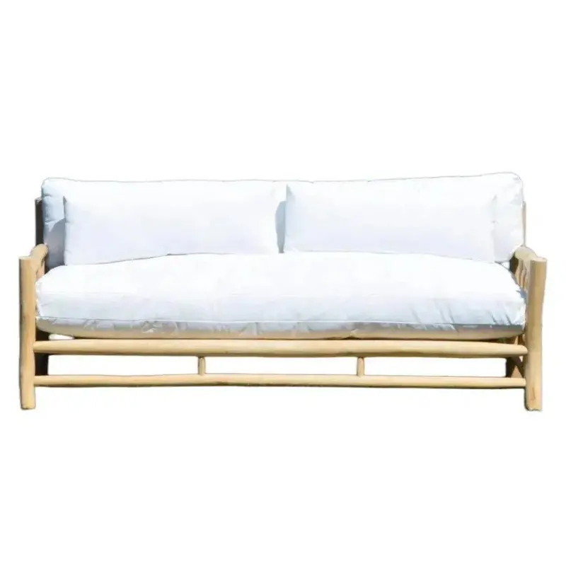 Bali Teak Outdoor Sofa Cushions – Marine-Grade Performance Fabric 1