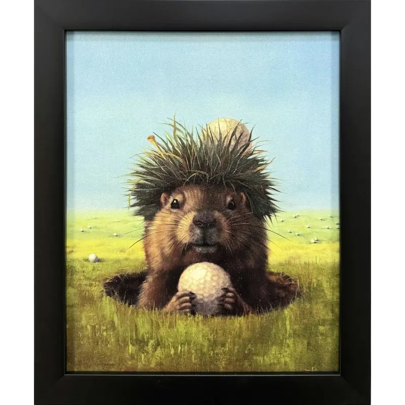Ball Hog No. 2 Wall Art – Sporty Blue Framed Print 1