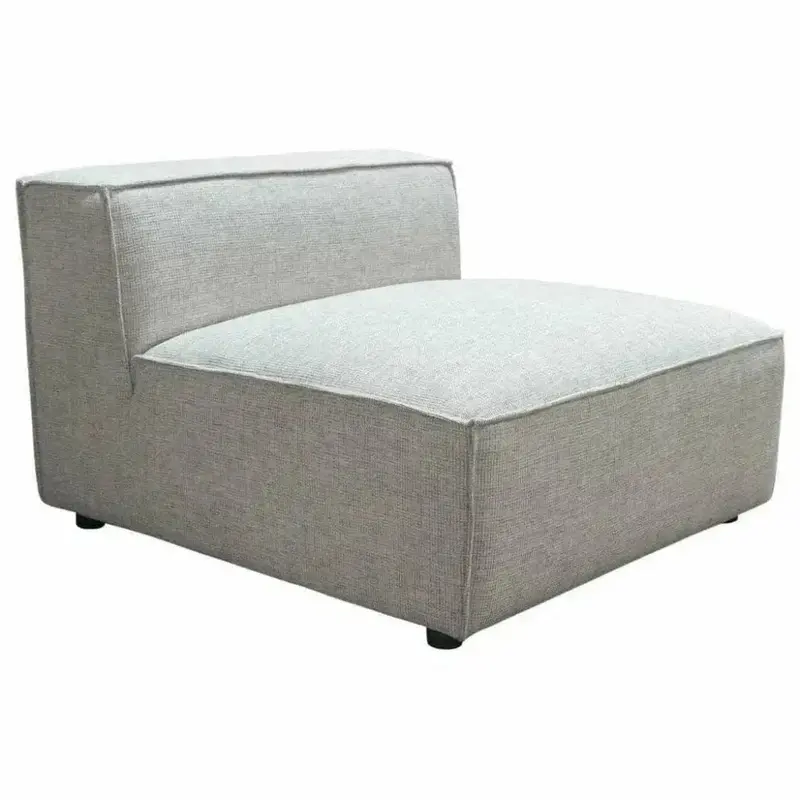Barley-Tone Grey Modular Slipper Chair For Sectionals 1