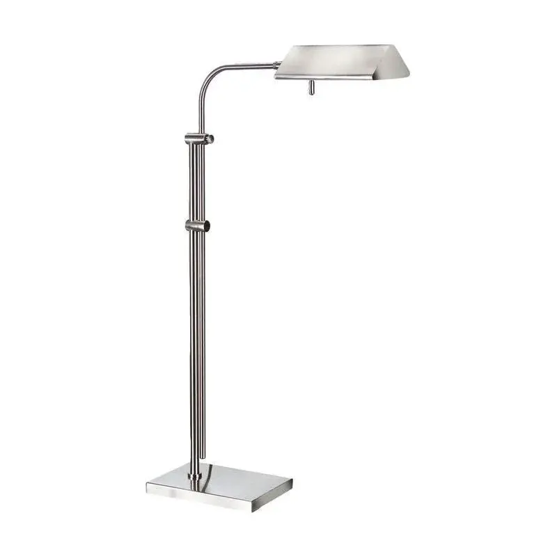 Basil Ii Pharmacy-Style Brass Floor Lamp – Adjustable Industrial Task Light 1
