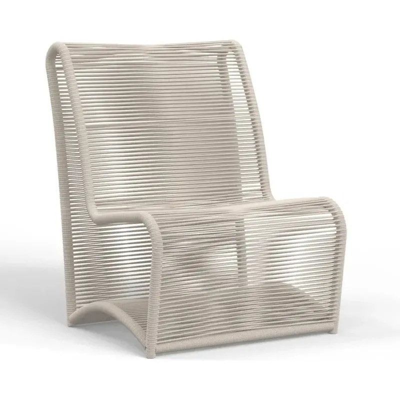 Bazaar Olefin Armless Outdoor Club Chair 1