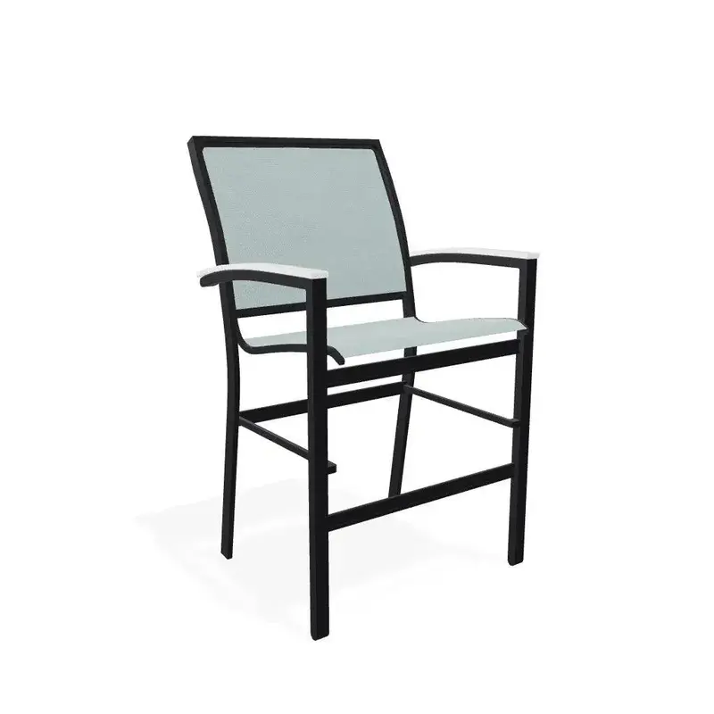 Bazza Sling Balcony-Height Stacking Cafe Chair 1