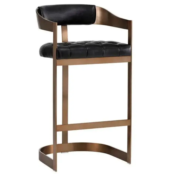 Beaumont Faux Leather Adjustable Barstool 1