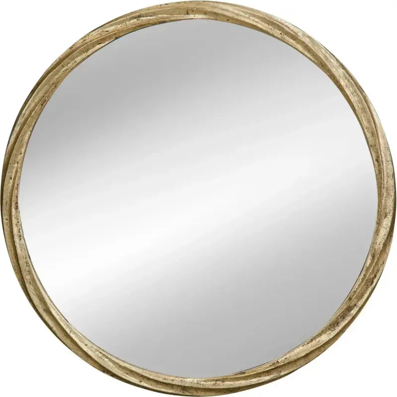 Beekmann Hill Gold-Finished Aluminum Wall Mirror 1