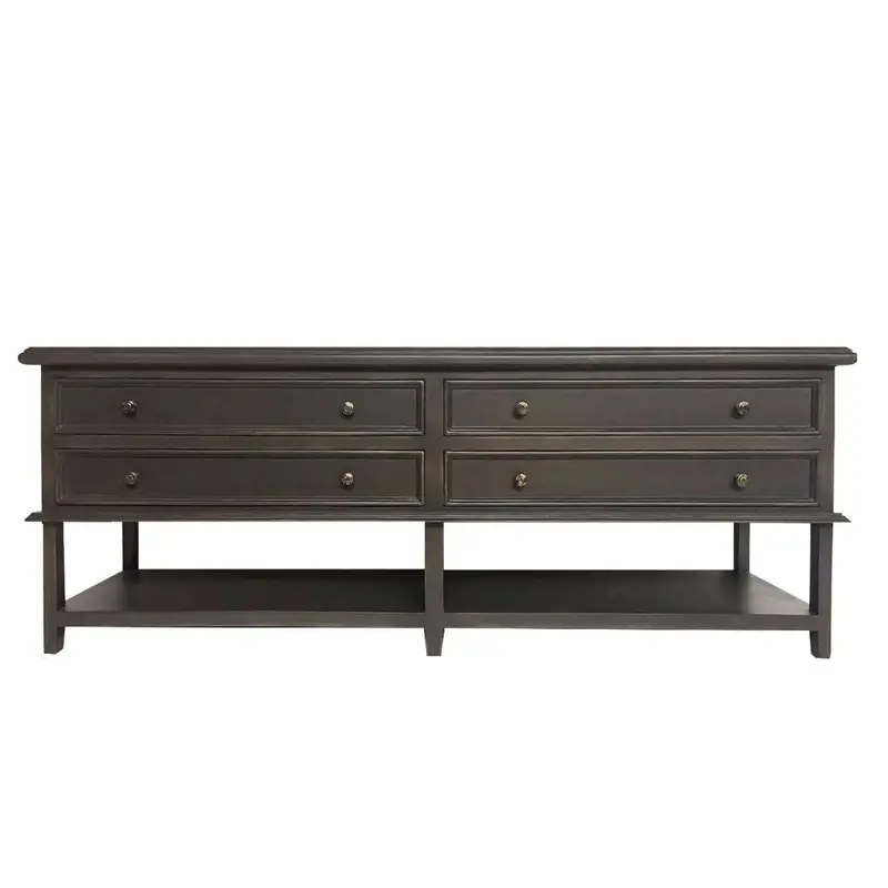 Belen Four-Drawer Solid Wood Sideboard With Modern Profile 1
