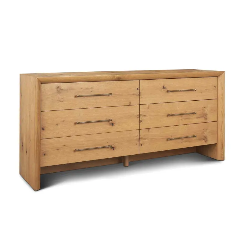 Belford Six-Drawer Wooden Dresser With Smooth Glide Drawers 1