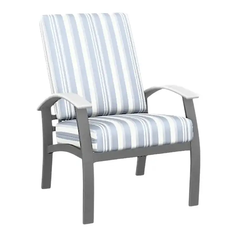 Belle Isle Deep-Seat Aluminum Outdoor Armchair – All-Weather 1